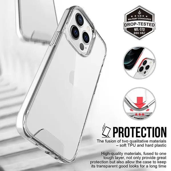 iphone 14 anti shockproof transparent case