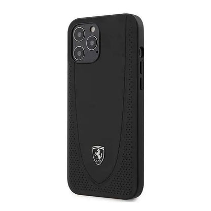 iPhone 13 Ferrari Ventilated Leather Cover With Centre Curved Design